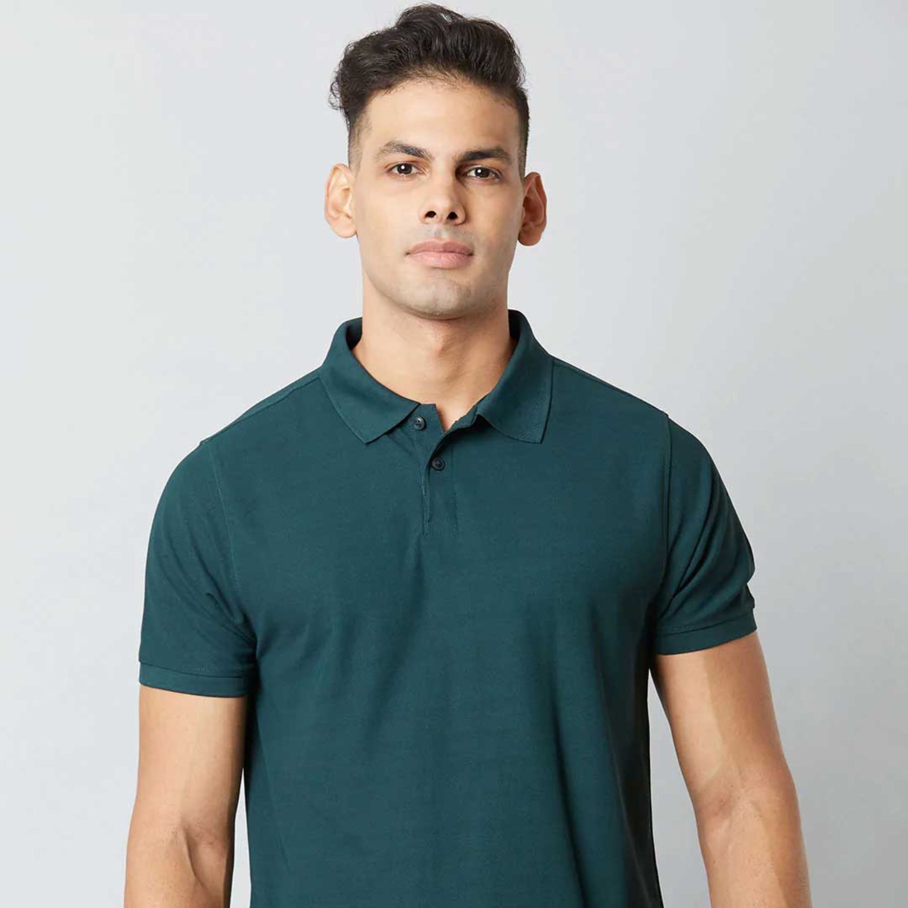 slavia-men-polo-pine-green-front