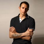 Ruffty Double Tipping Polo T-Shirt - Black with White