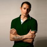 Ruffty Double Tipping Polo T-Shirt - Bottle Green with White