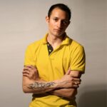 Ruffty Double Tipping Polo T-Shirt - Sun Yellow with Black