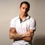 Ruffty Double Tipping Polo T-Shirt - White with Black